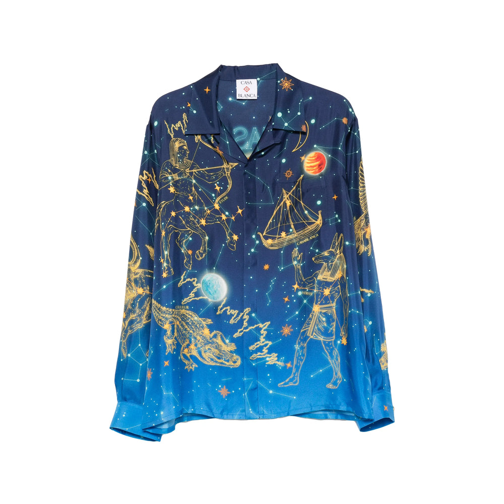 Casablanca Blue Shirts Men CASABLANCA
