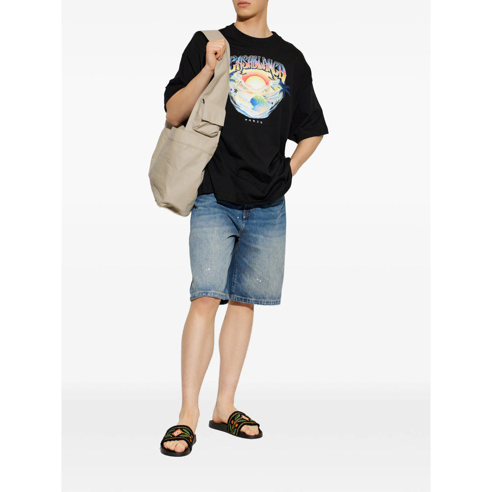 Casablanca Black T-Shirts & Vests - T-Shirts Men CASABLANCA