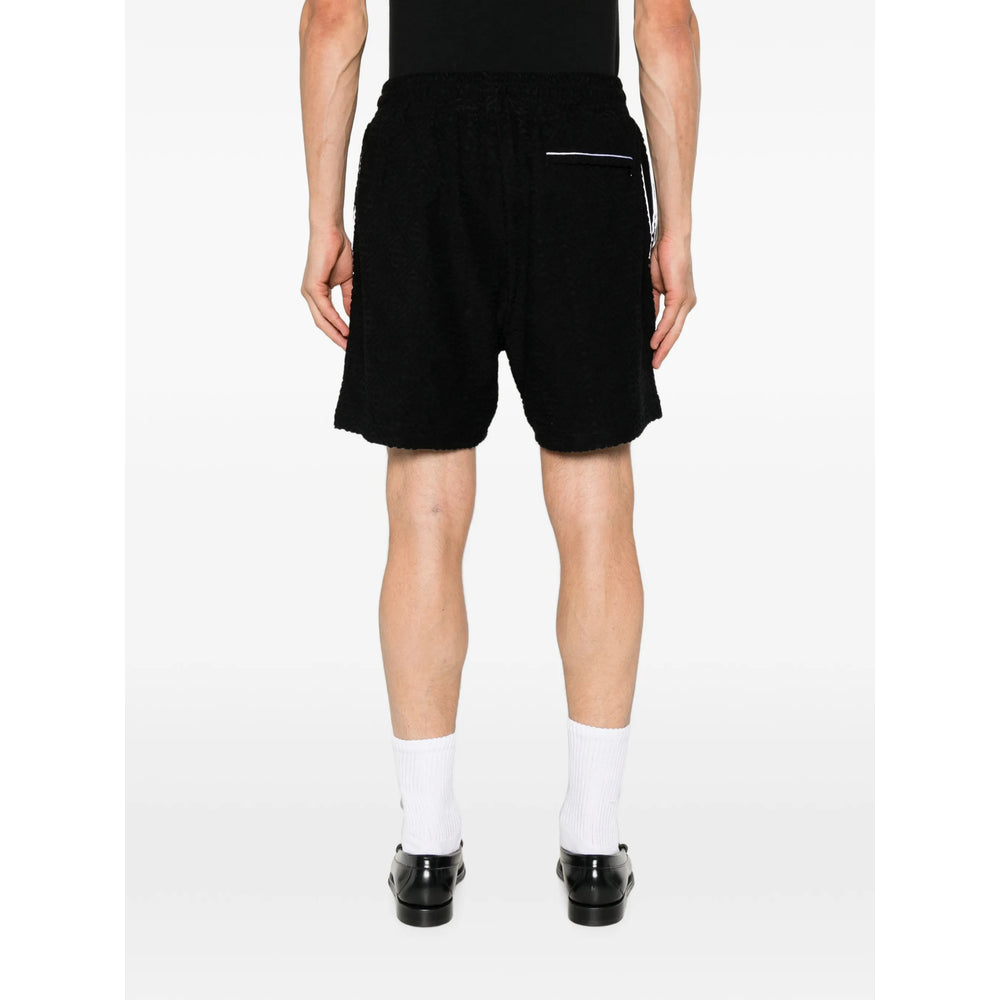 Casablanca Black Shorts - Track & Running Shorts Men CASABLANCA