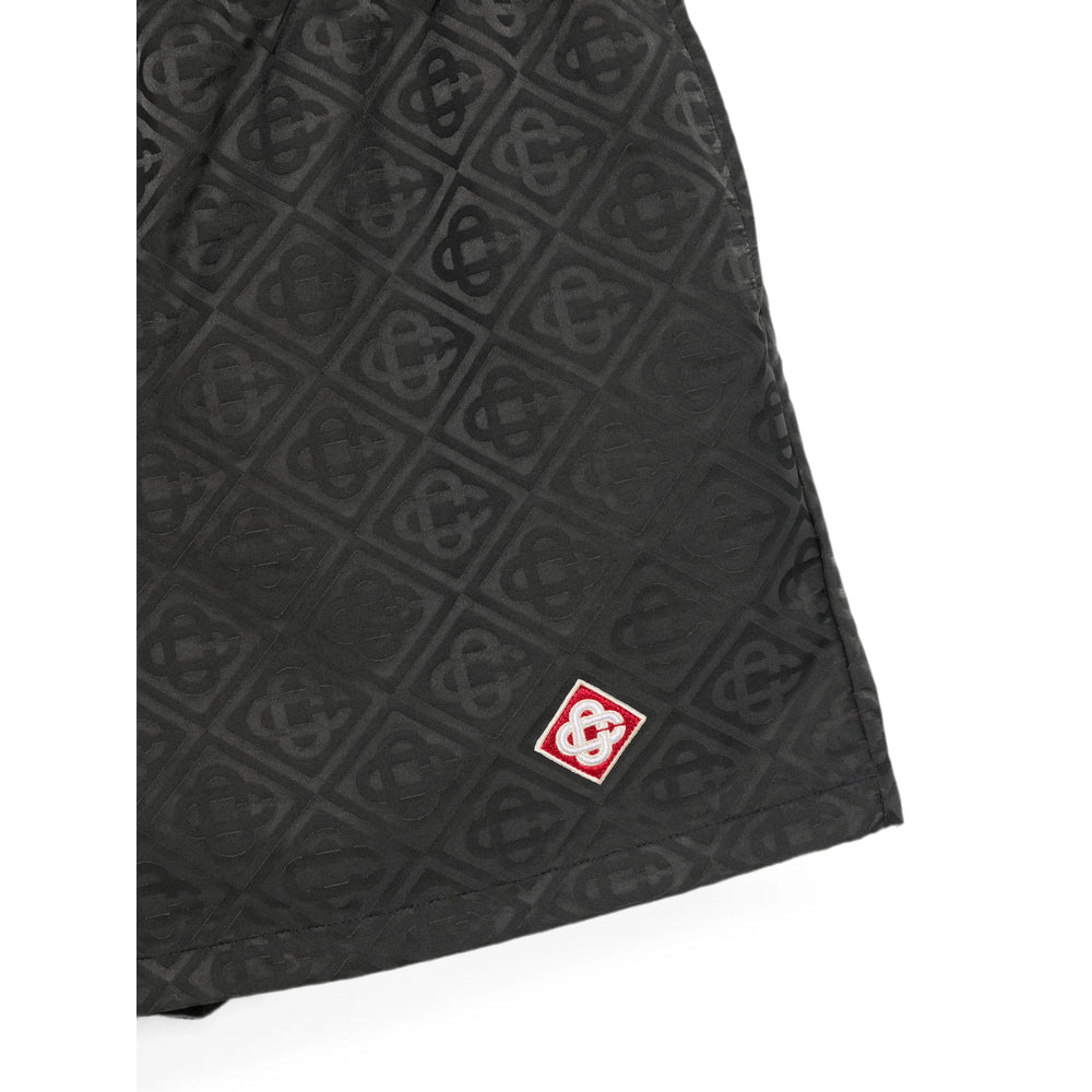 Casablanca Black Beachwear - Swim Shorts Men CASABLANCA