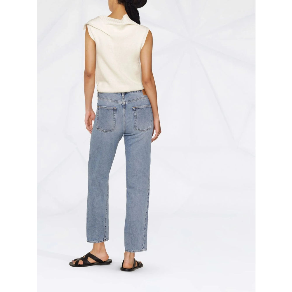 Toteme Blue Denim - Cropped Jeans Women TOTEME