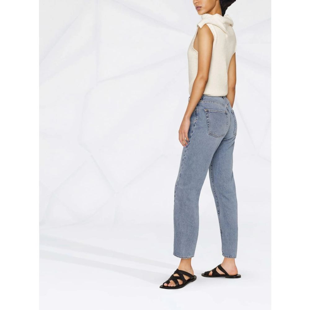 Toteme Blue Denim - Cropped Jeans Women TOTEME
