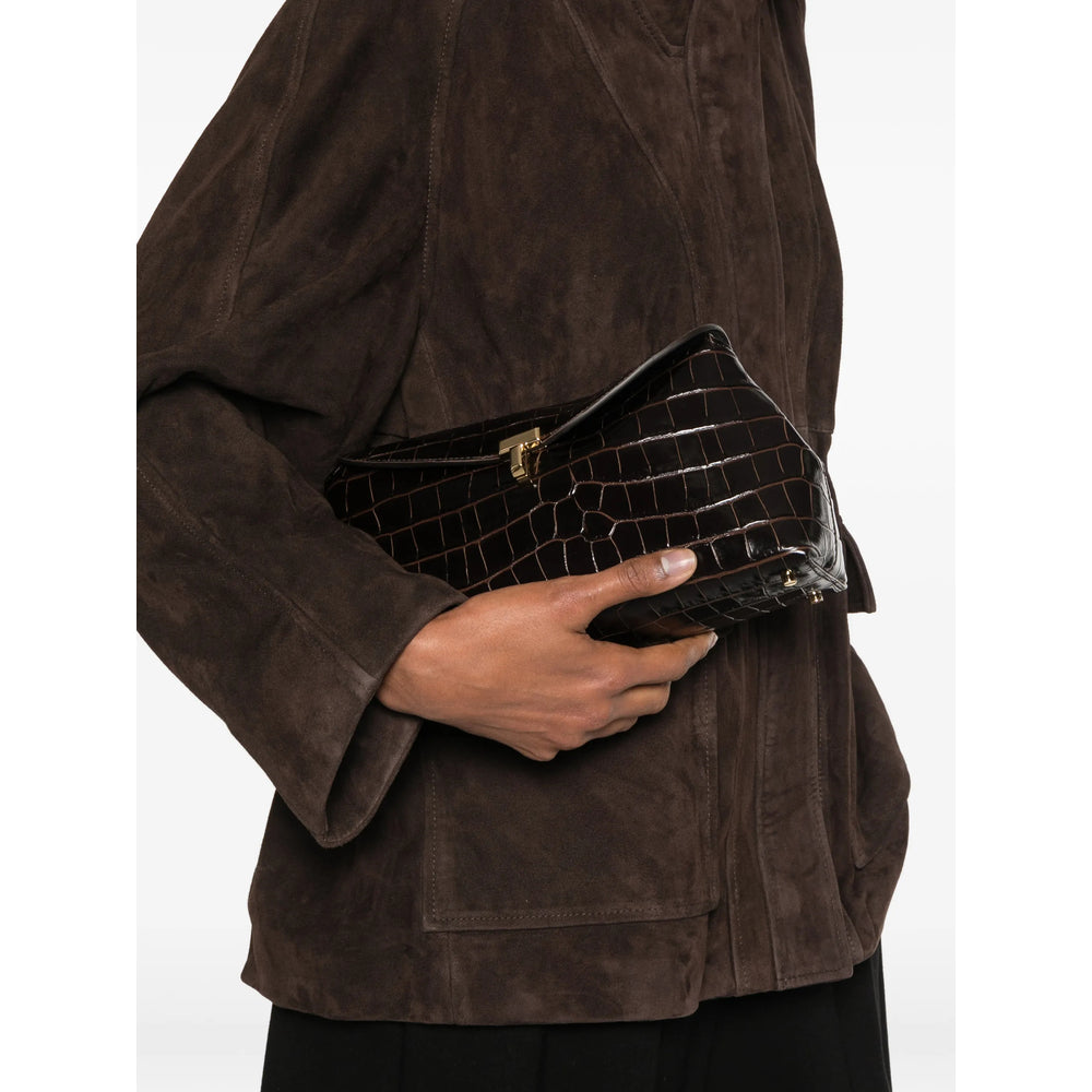 Toteme Brown Clutch Bags Women TOTEME