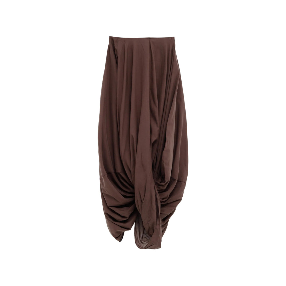 Toteme Brown Skirts - Asymmetric & Draped Skirts Women TOTEME