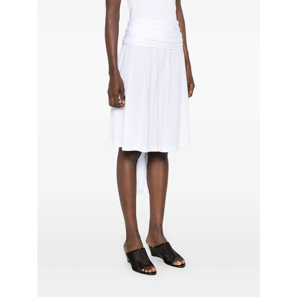 Toteme White Shorts - Knee-Length Shorts Women TOTEME