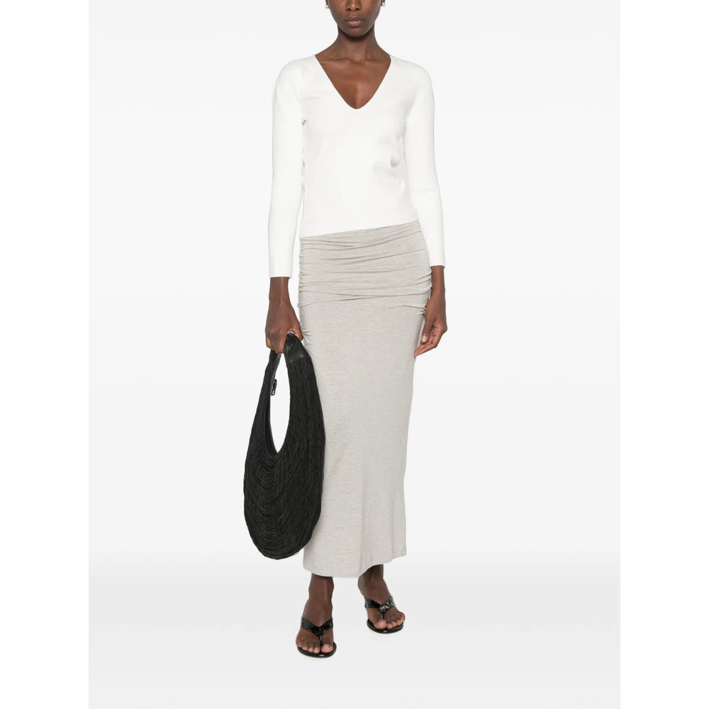 Toteme Grey Skirts - Asymmetric & Draped Skirts Women TOTEME