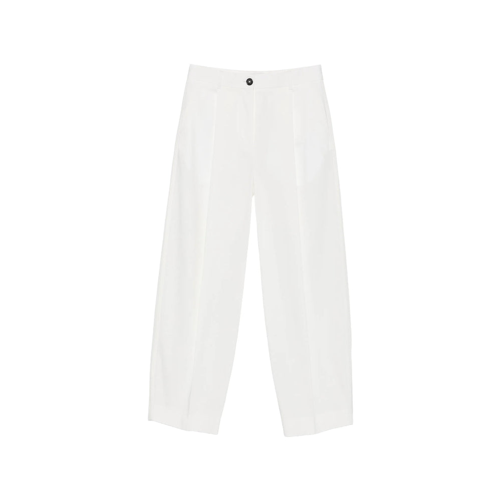 Toteme White Trousers - Palazzo Pants Women TOTEME