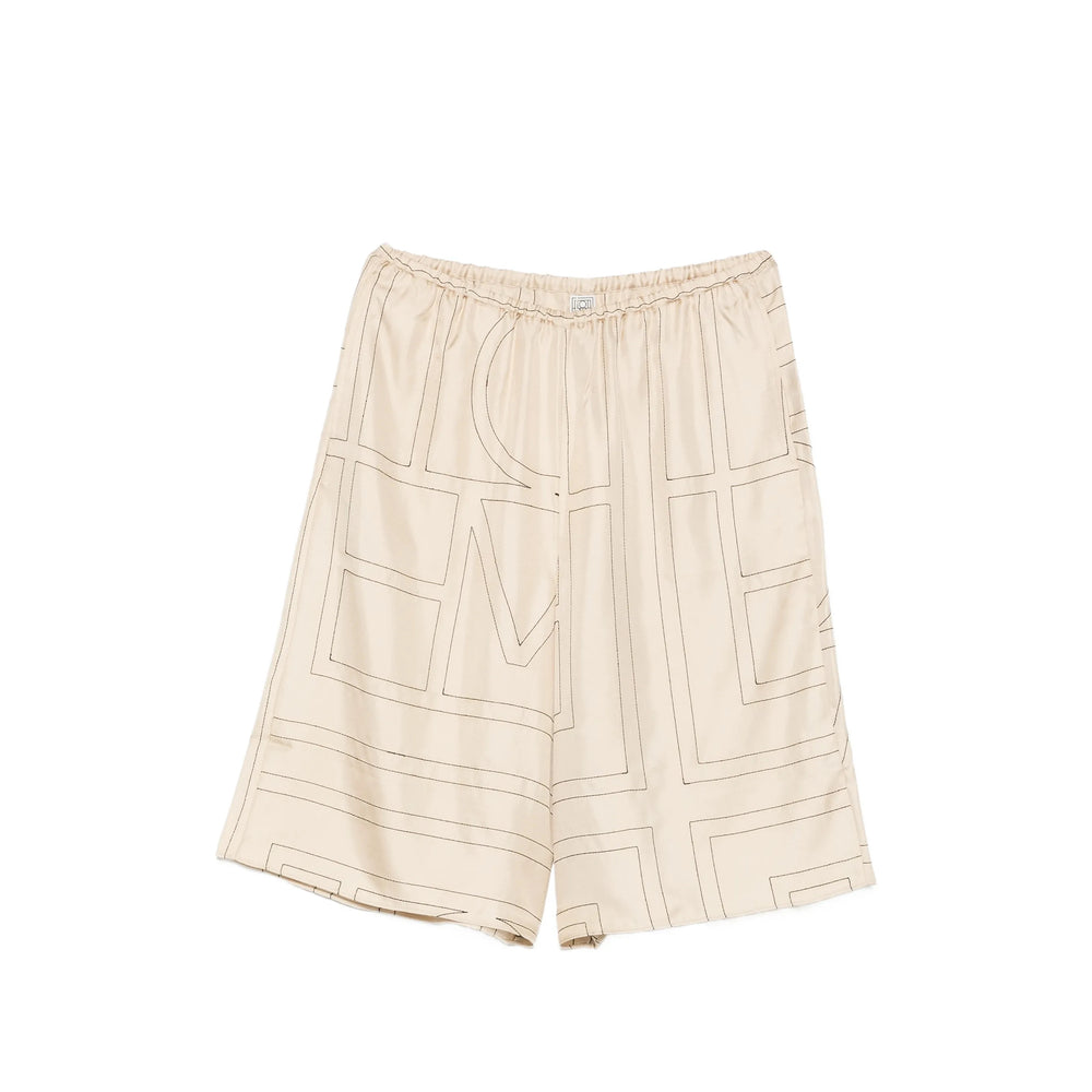 Toteme Neutrals Trousers - Cropped Trousers Women TOTEME
