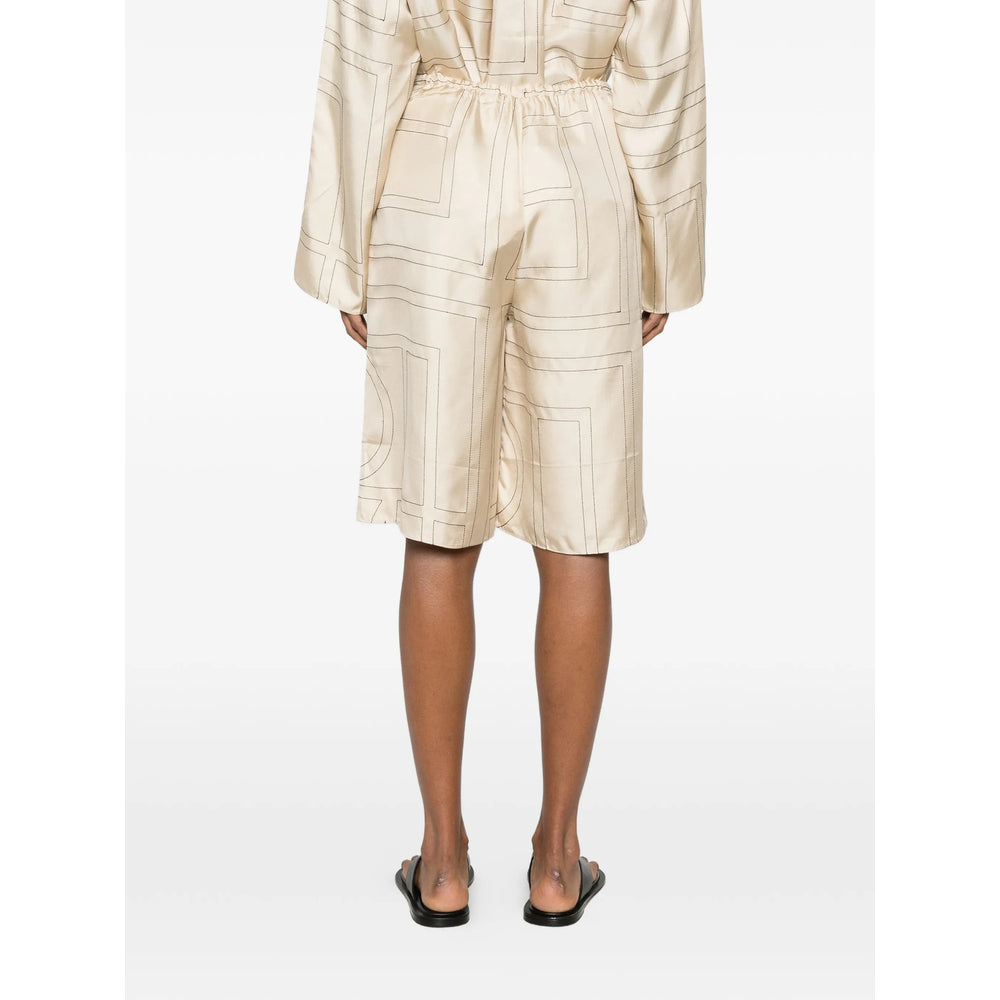 Toteme Neutrals Trousers - Cropped Trousers Women TOTEME