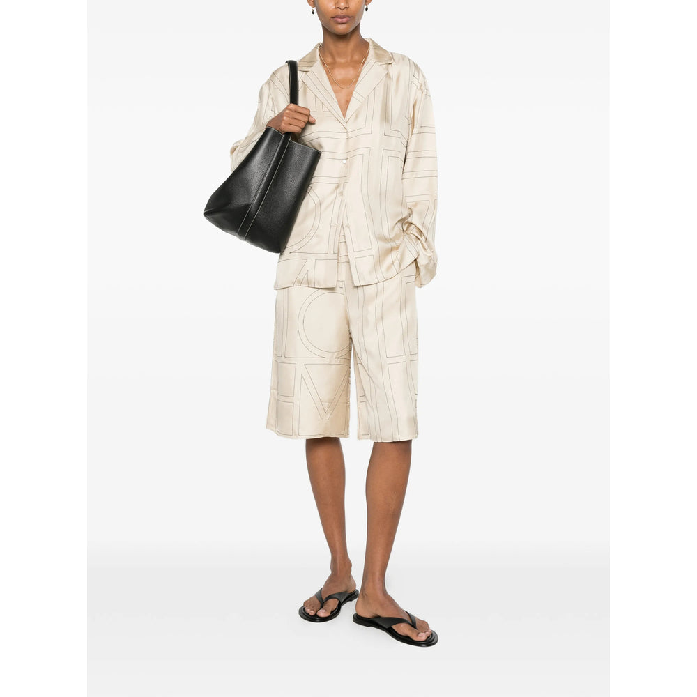 Toteme Neutrals Trousers - Cropped Trousers Women TOTEME