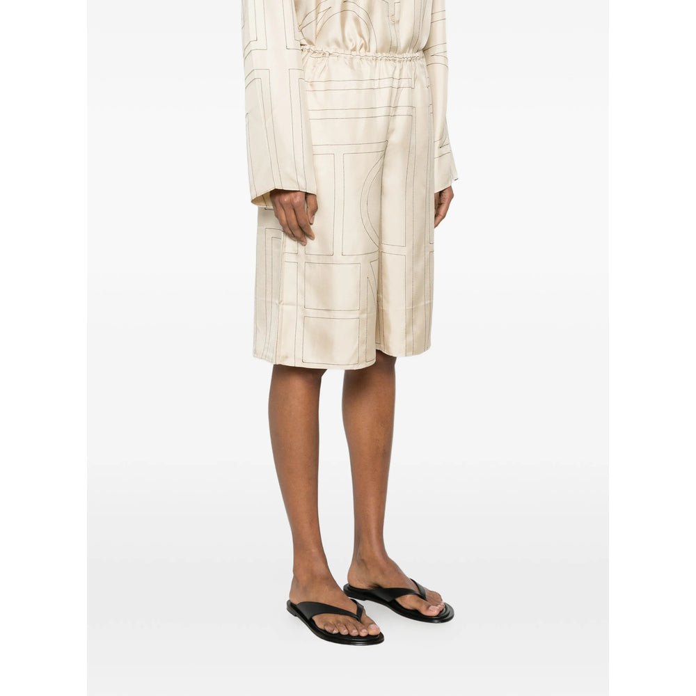 Toteme Neutrals Trousers - Cropped Trousers Women TOTEME