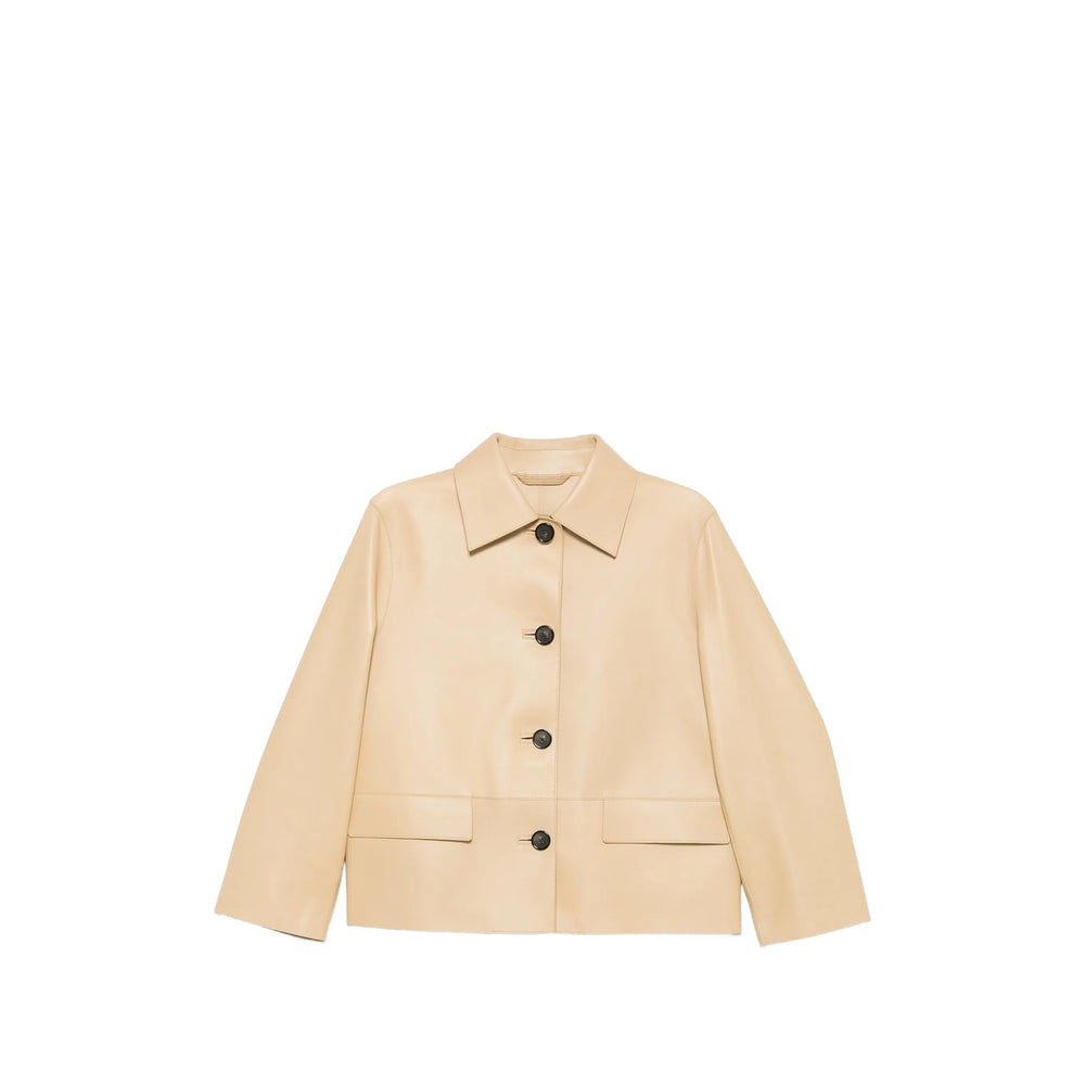 Toteme Neutrals Jackets - Leather Jackets Women TOTEME