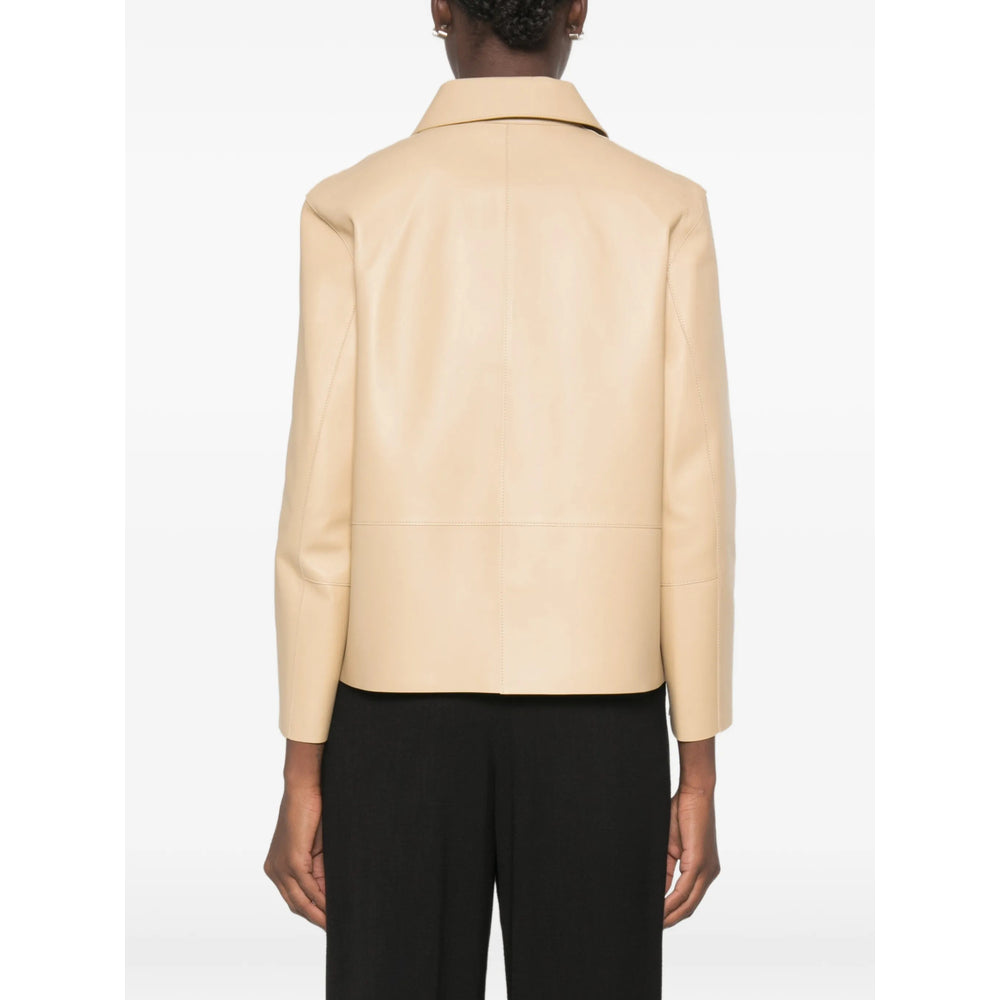 Toteme Neutrals Jackets - Leather Jackets Women TOTEME