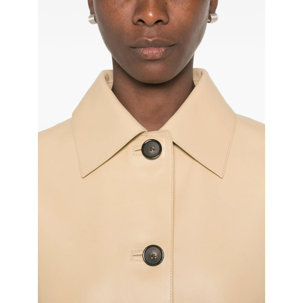 Toteme Neutrals Jackets - Leather Jackets Women TOTEME