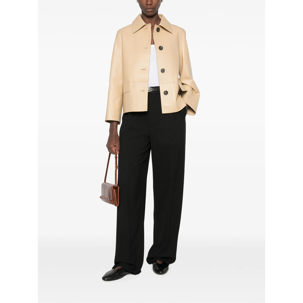 Toteme Neutrals Jackets - Leather Jackets Women TOTEME
