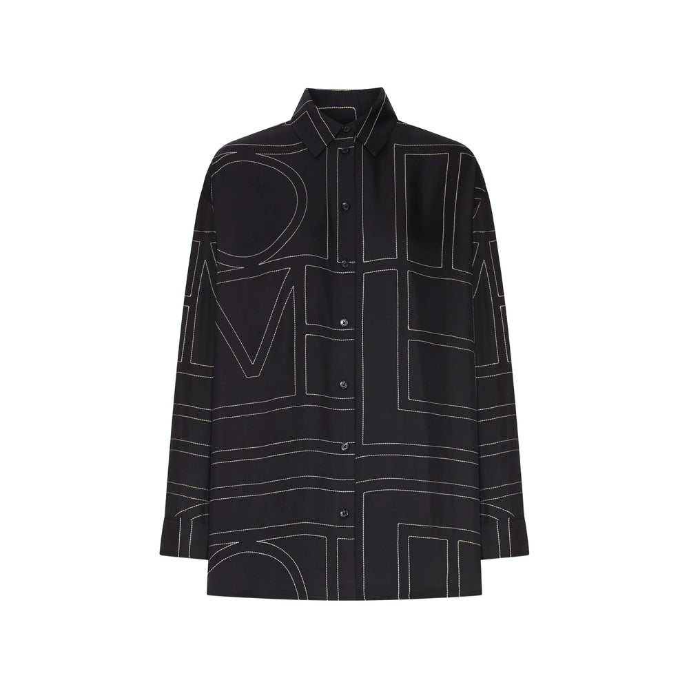 Toteme Black Tops - Shirts Women TOTEME