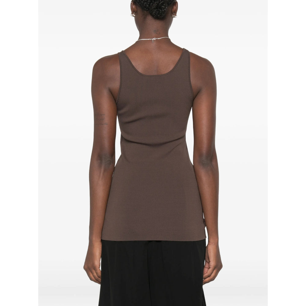 Toteme Brown Tops - Vests & Tank Tops Women TOTEME