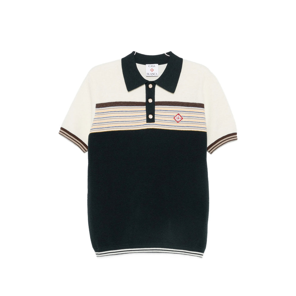 Casablanca Blue Polo Shirts Men CASABLANCA