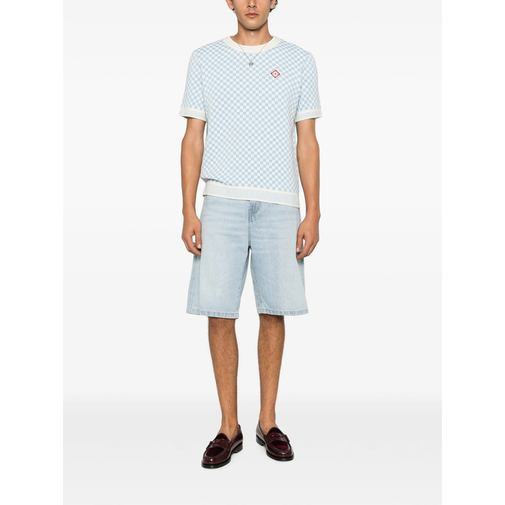 Casablanca Blue T-Shirts & Vests - T-Shirts Men CASABLANCA