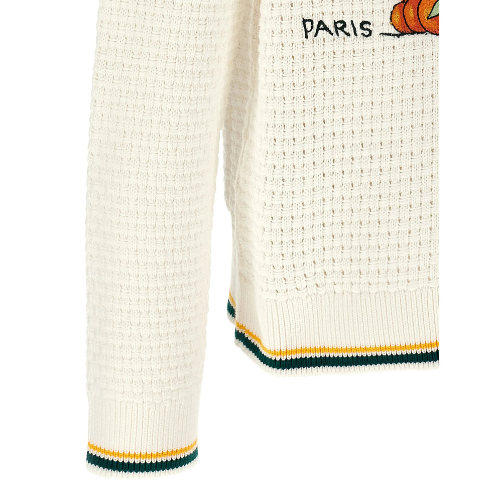 Casablanca White Sweaters & Knitwear - Cardigans Men CASABLANCA