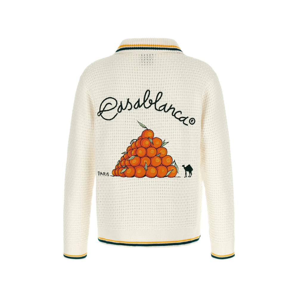 Casablanca White Sweaters & Knitwear - Cardigans Men CASABLANCA