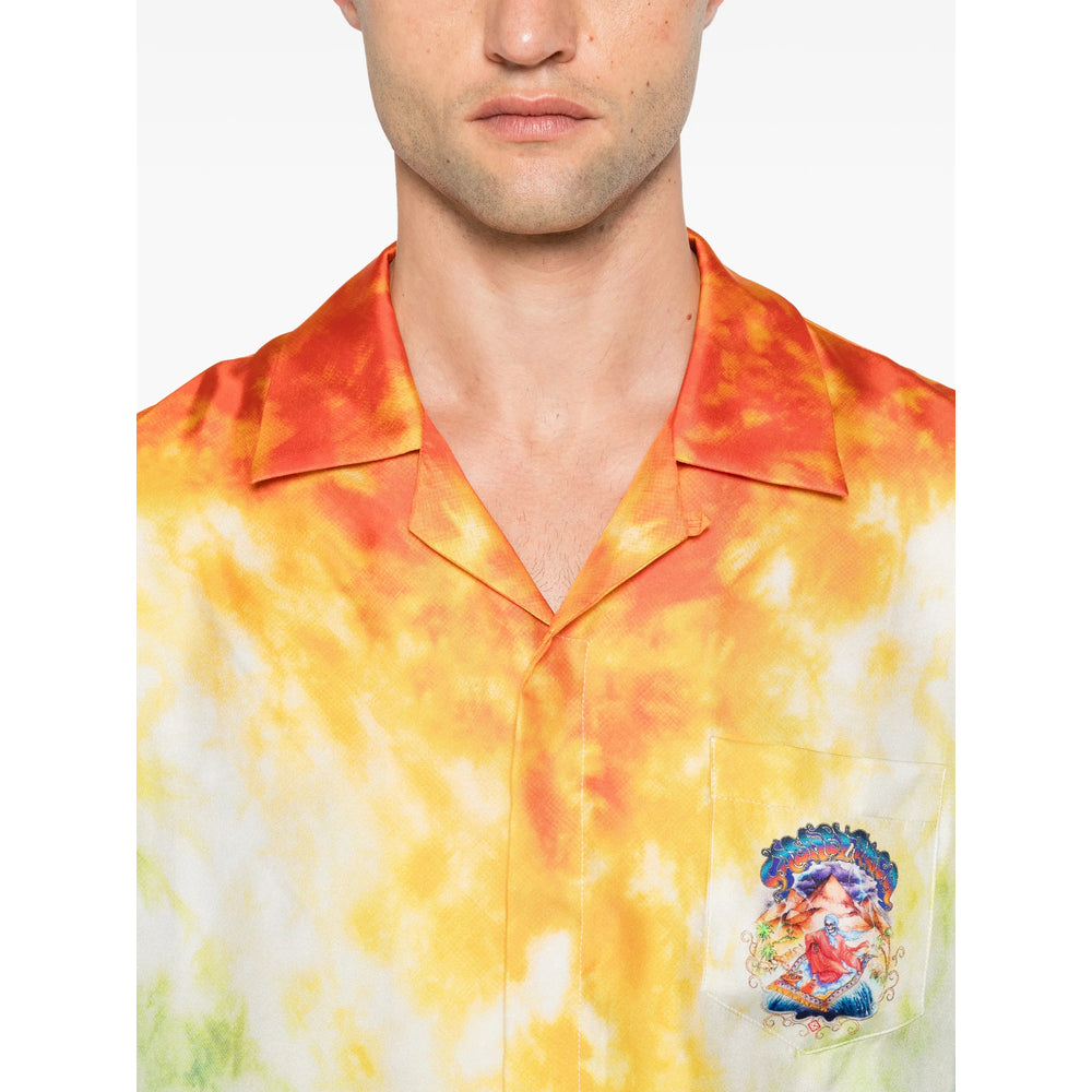 Casablanca Orange Shirts Men CASABLANCA