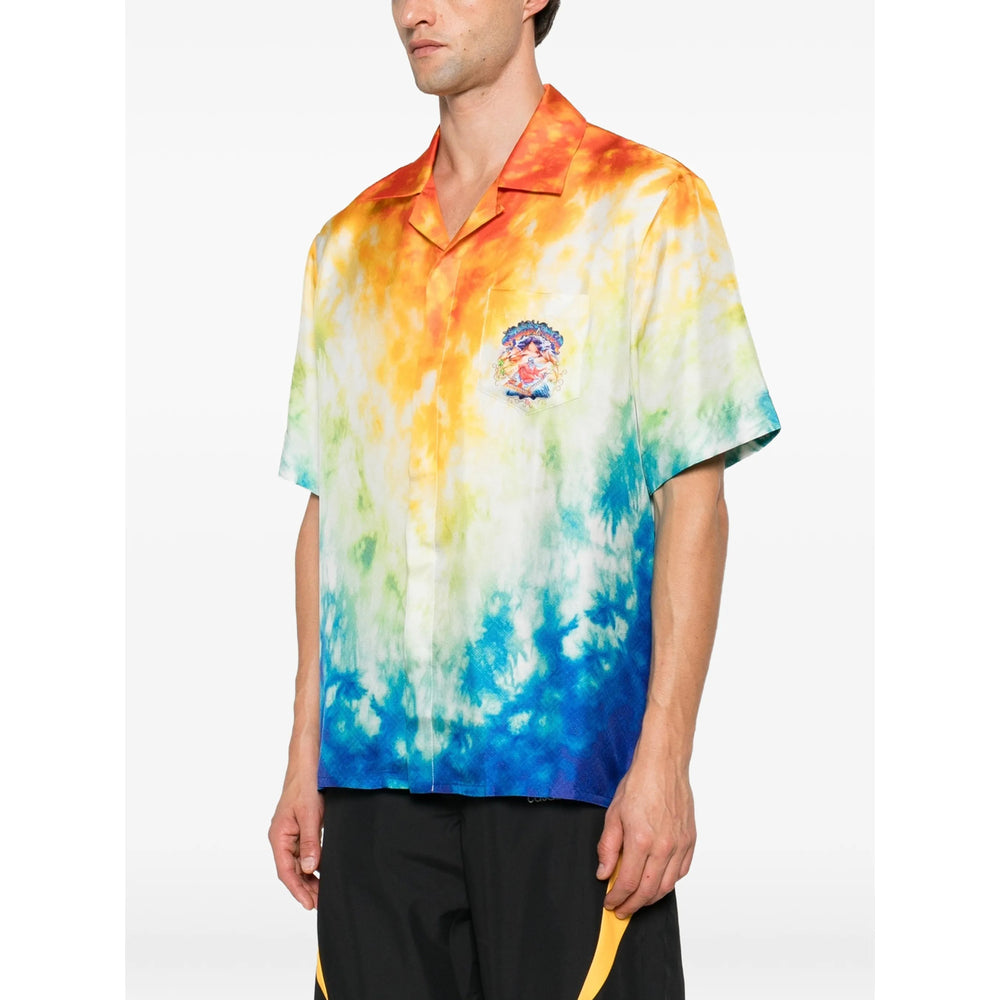 Casablanca Orange Shirts Men CASABLANCA