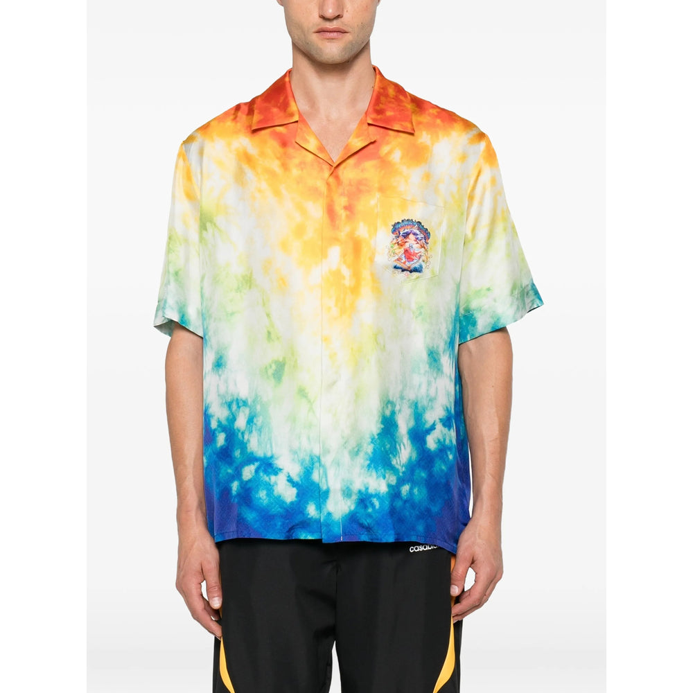 Casablanca Orange Shirts Men CASABLANCA