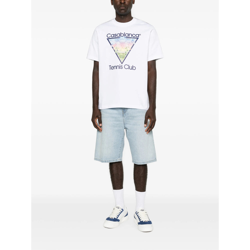 Casablanca White T-Shirts & Vests Men CASABLANCA