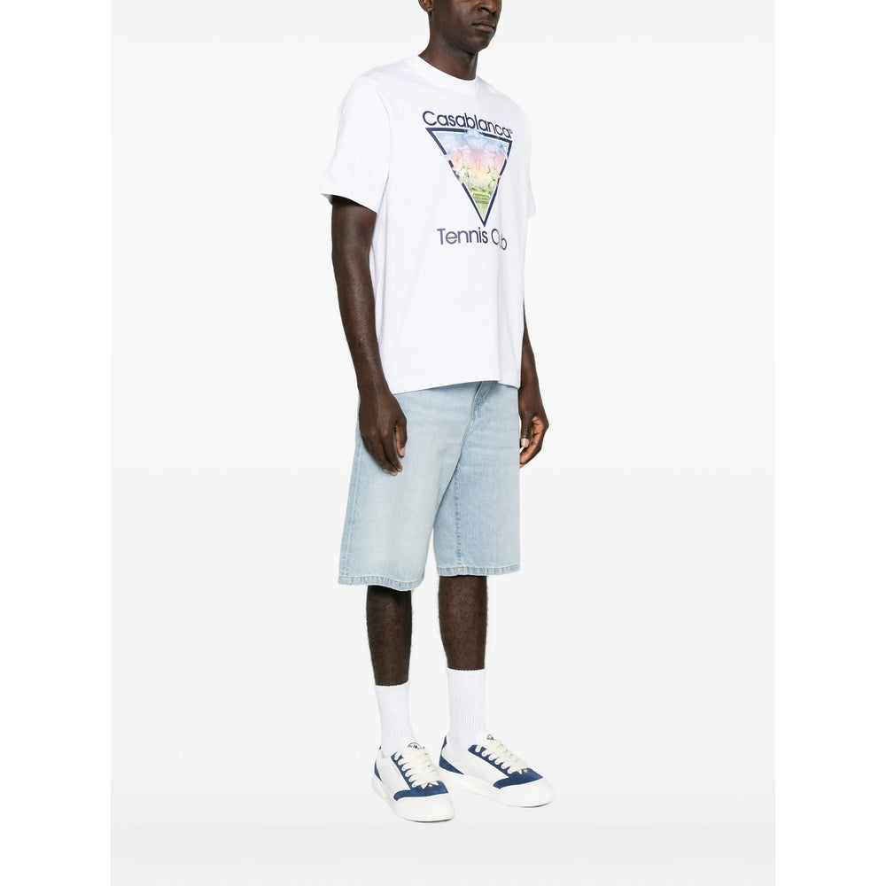 Casablanca White T-Shirts & Vests Men CASABLANCA