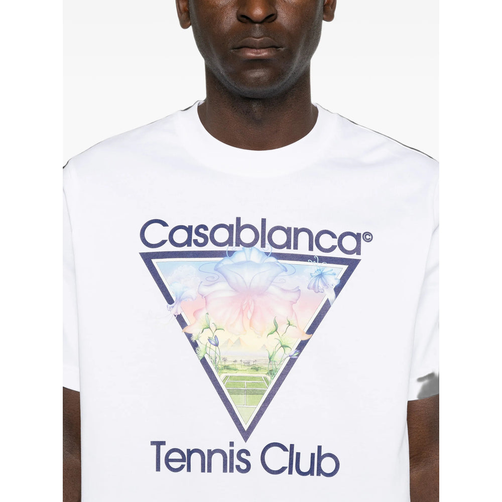 Casablanca White T-Shirts & Vests Men CASABLANCA