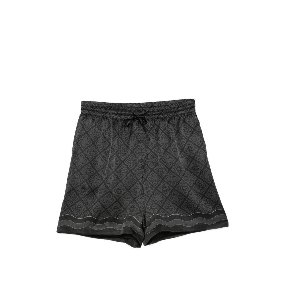 Casablanca Black Shorts - Deck Shorts Men CASABLANCA