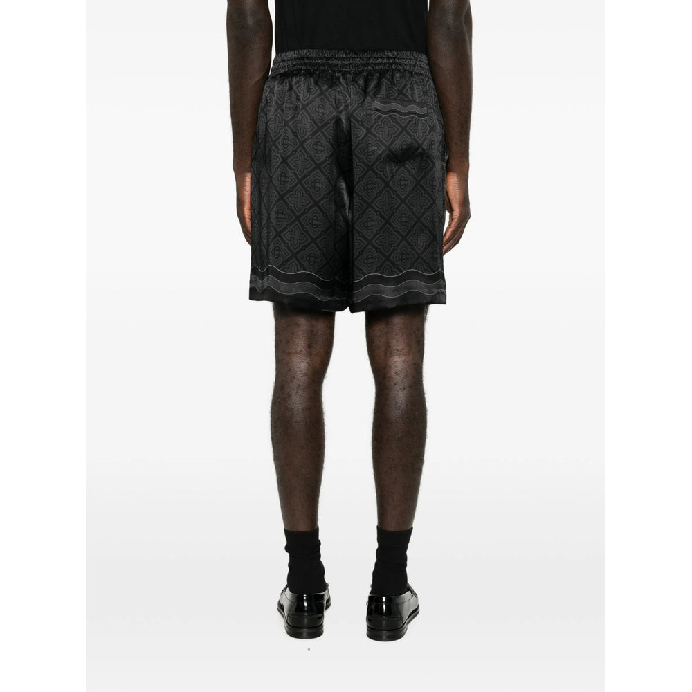 Casablanca Black Shorts - Deck Shorts Men CASABLANCA