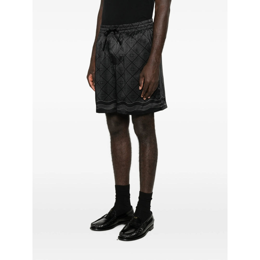Casablanca Black Shorts - Deck Shorts Men CASABLANCA