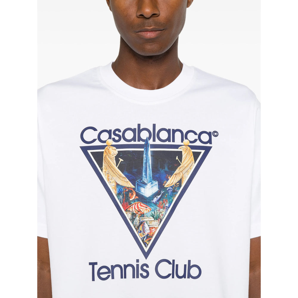 Casablanca White T-Shirts & Vests - T-Shirts Men CASABLANCA