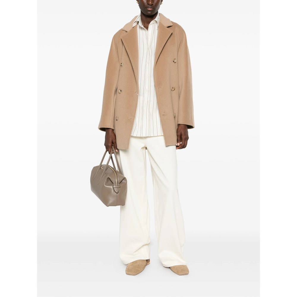 Max Mara Neutrals Coats - Double Breasted & Peacoats Women MAX MARA