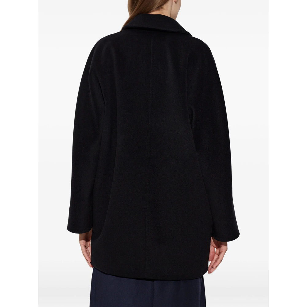Max Mara Black Coats - Double Breasted & Peacoats Women MAX MARA