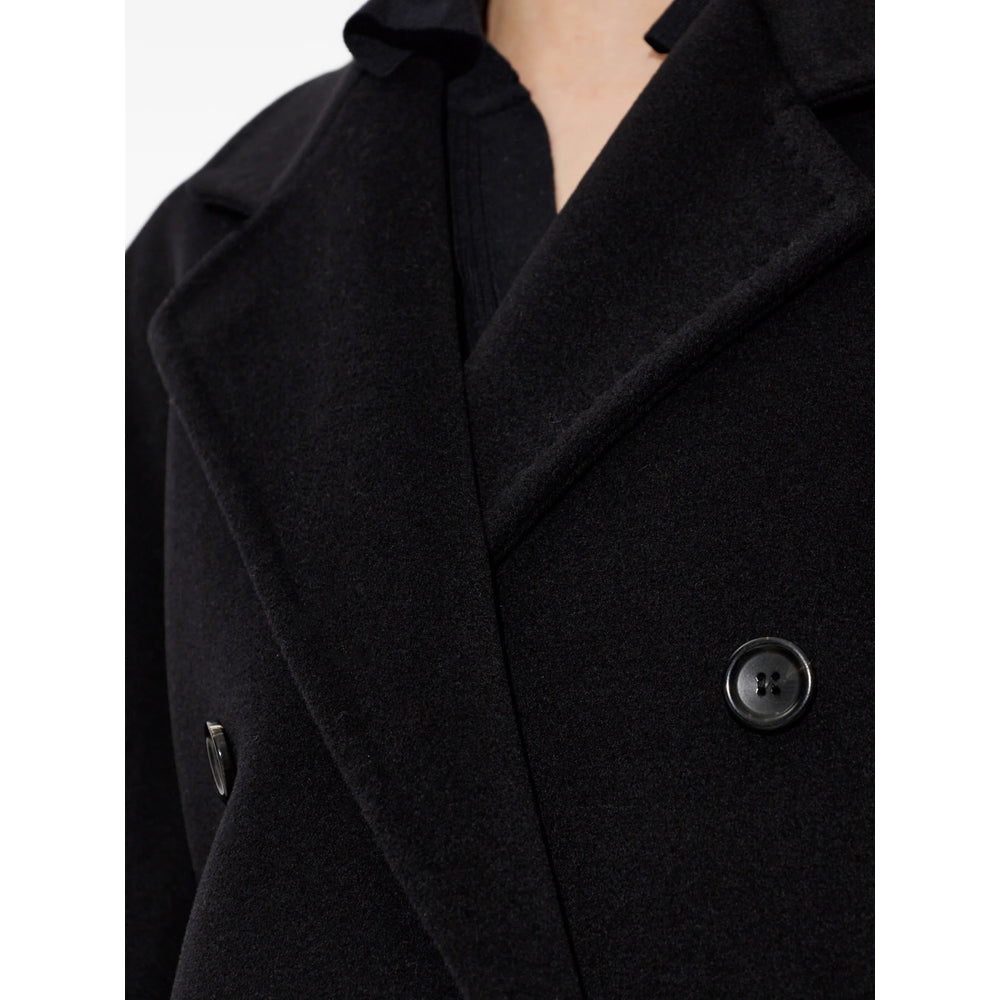 Max Mara Black Coats - Double Breasted & Peacoats Women MAX MARA