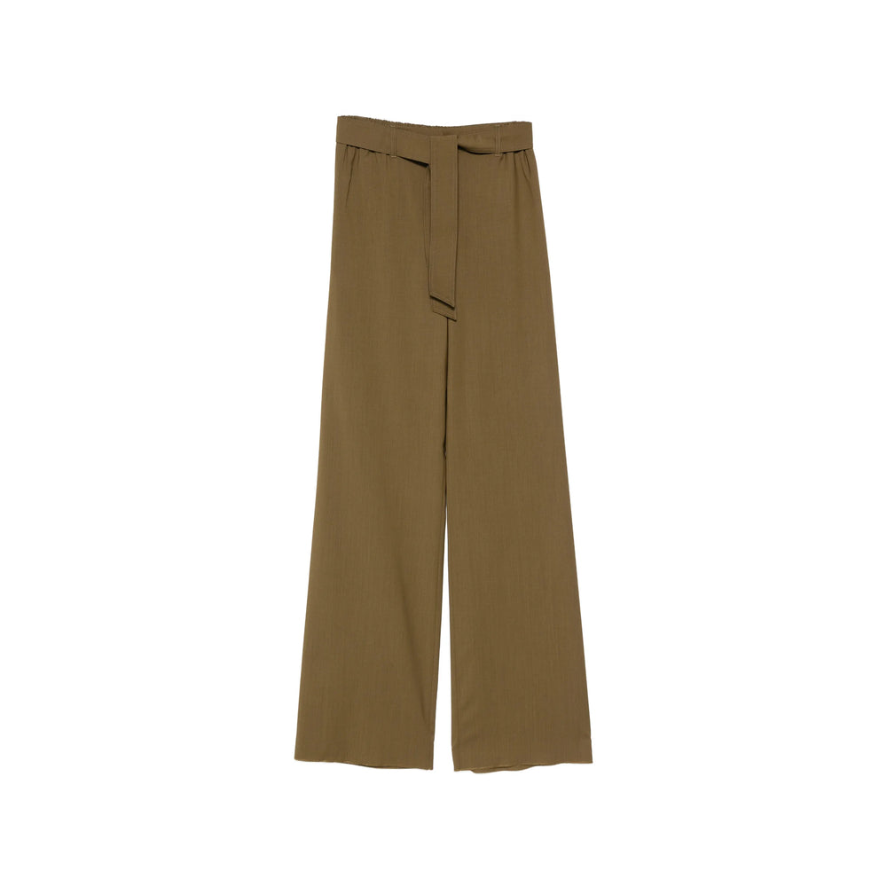 Max Mara Green Trousers - High-Waisted Trousers Women MAX MARA