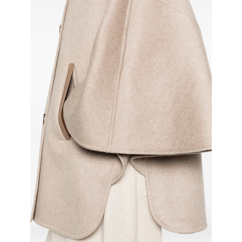 Max Mara Neutrals Jackets - Capes & Ponchos Women MAX MARA