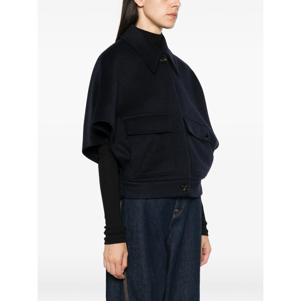 Max Mara Blue Jackets - Capes & Ponchos Women MAX MARA