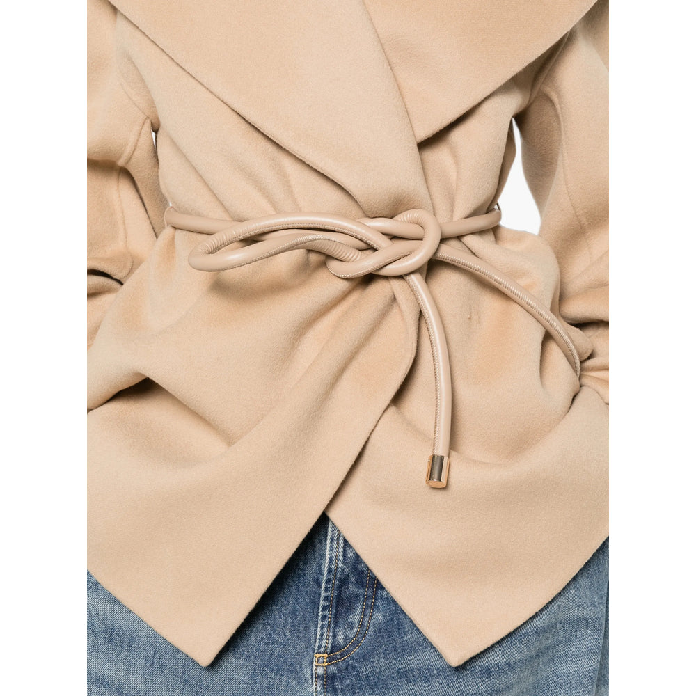 Sportmax Neutrals Coats - Oversized Coats Women SPORTMAX