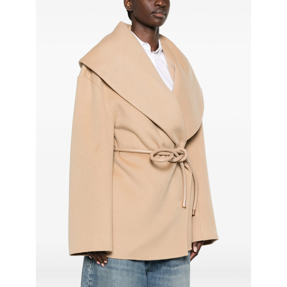 Sportmax Neutrals Coats - Oversized Coats Women SPORTMAX