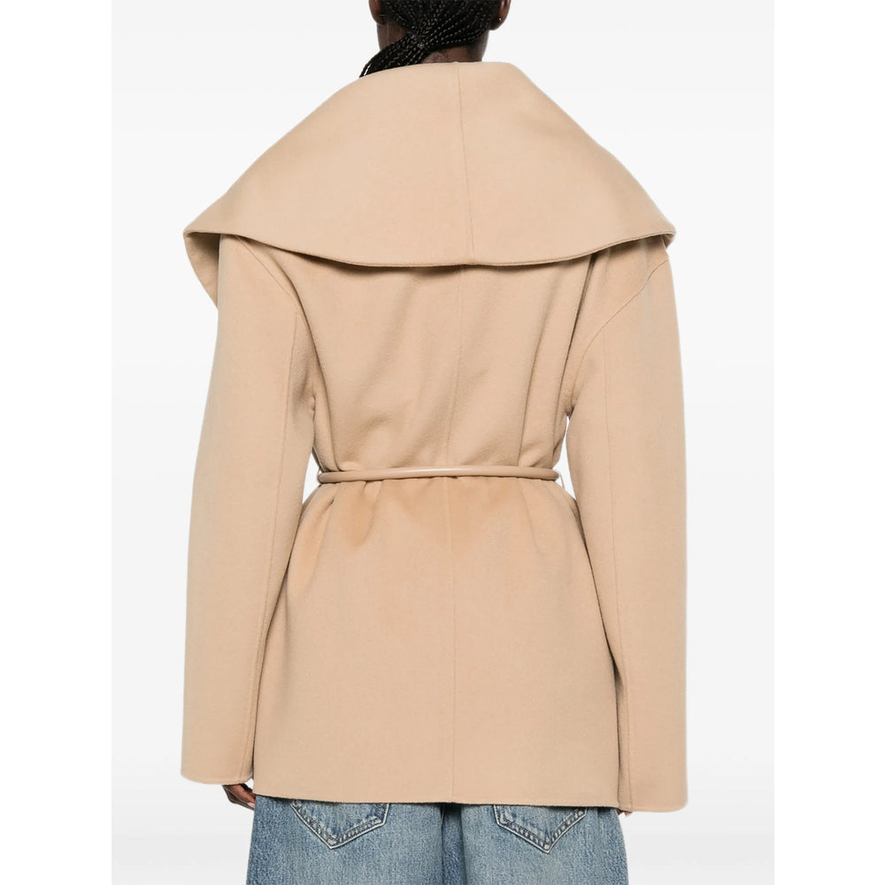 Sportmax Neutrals Coats - Oversized Coats Women SPORTMAX