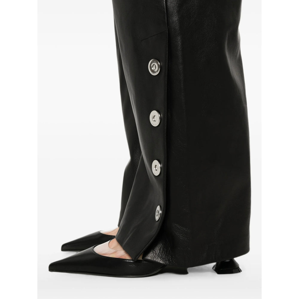 Sportmax Black Trousers - Palazzo Pants Women SPORTMAX