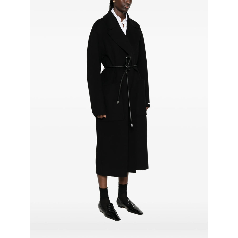 Sportmax Black Coats - Single Breasted Coats Women SPORTMAX