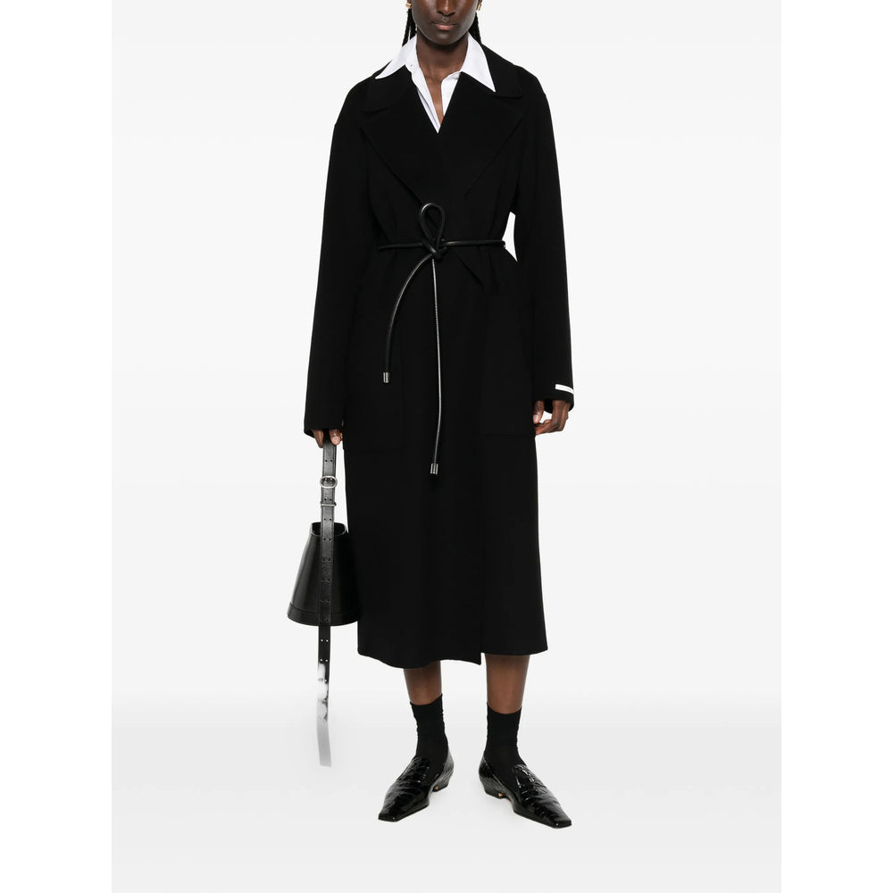 Sportmax Black Coats - Single Breasted Coats Women SPORTMAX