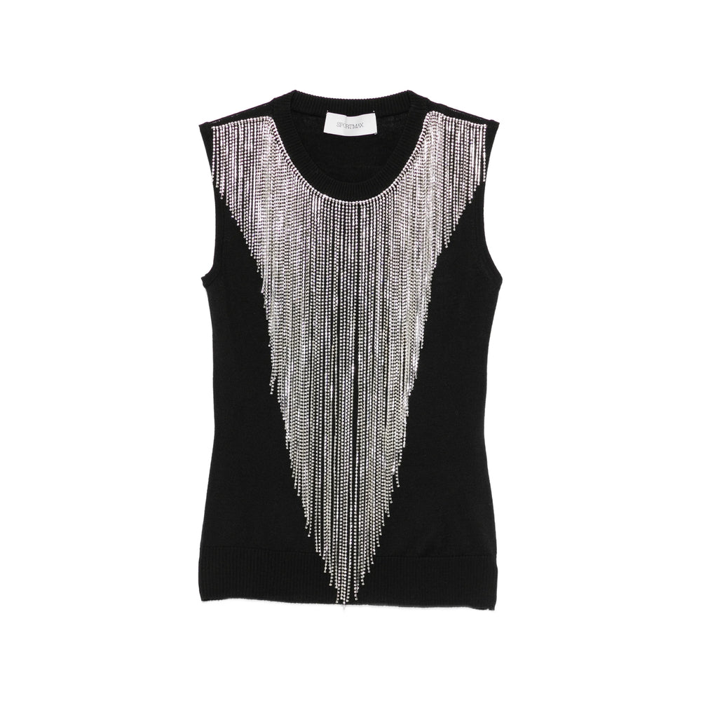 Sportmax Black Tops - Vests & Tank Tops Women SPORTMAX