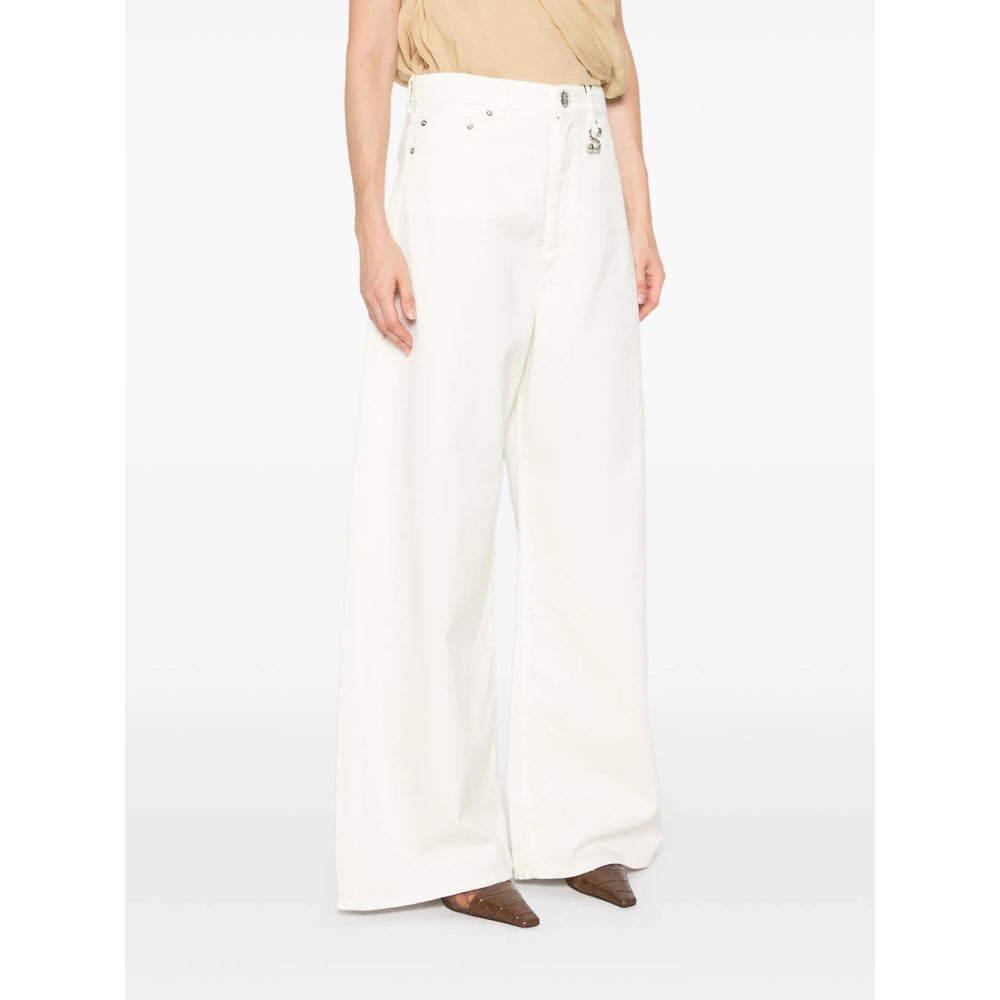 Sportmax White Denim - Wide-Leg Jeans Women