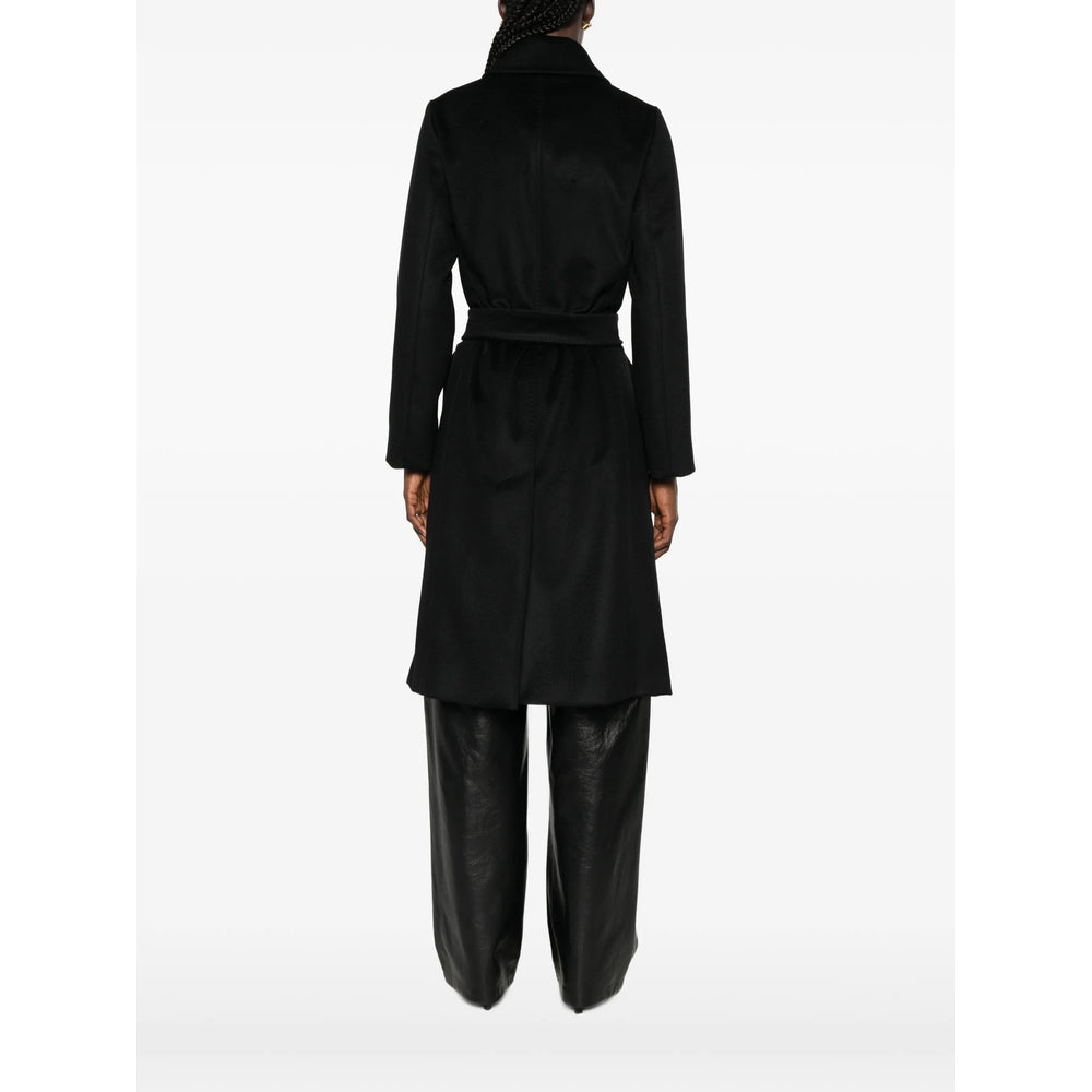 Max Mara Studio Black Coats - Double Breasted & Peacoats Women MAX MARA STUDIO